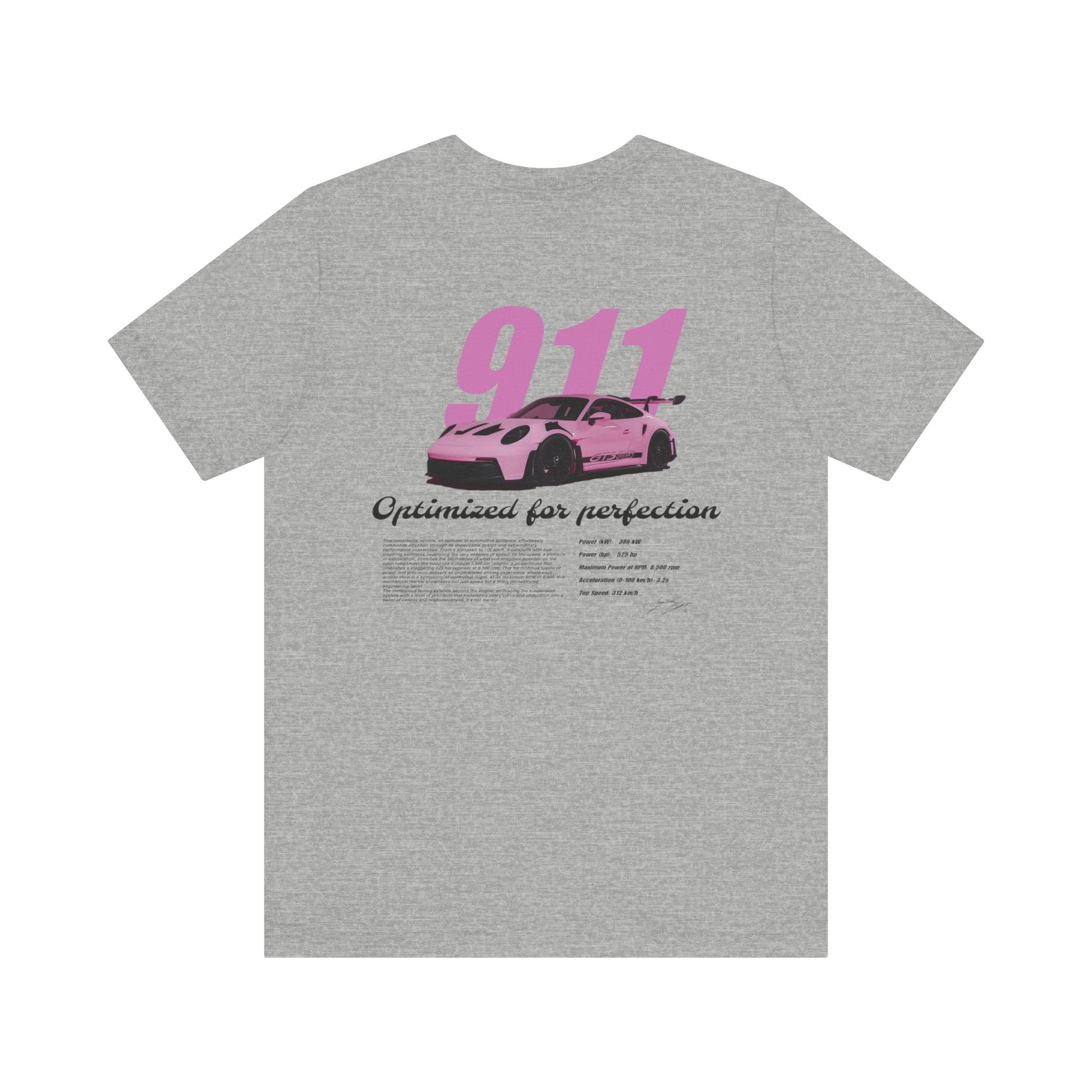 T-shirt GT3RS porsche rose