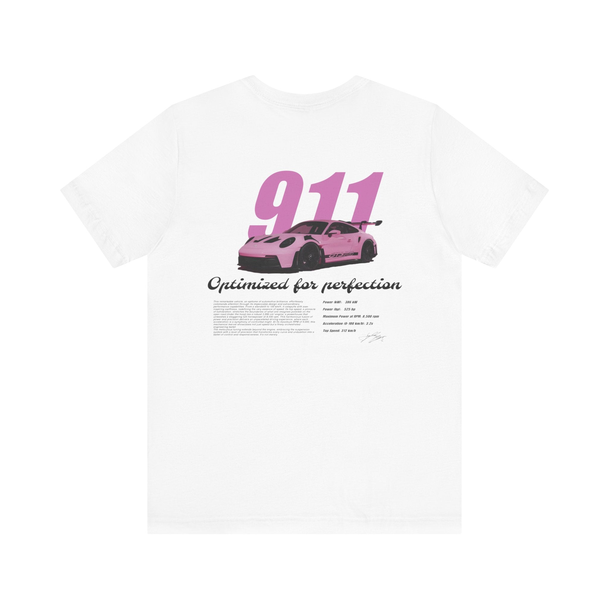 T-shirt GT3RS porsche rose